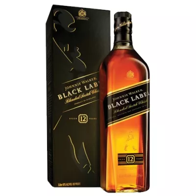 Віскі Johnnie Walker Black label (кор.) 1 л
