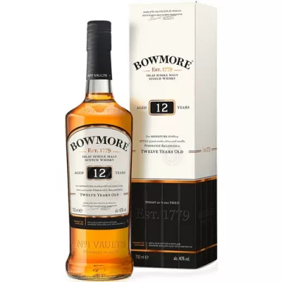Віскі Bowmore 12 років, 0,7л.