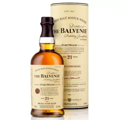 Віскі Balvenie 21 рік Portwood 0,7 л. у тубусі