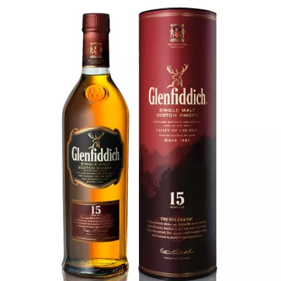 Віскі Glenfiddich 15 років 0,7л. у тубусі