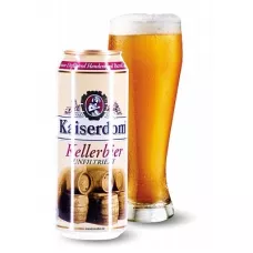 Пиво светлое нефильтрованное Kellerbier Dosen 0,5л 4,7% ж/б (Германия,Бавария,ТМ Kaiserdom)
