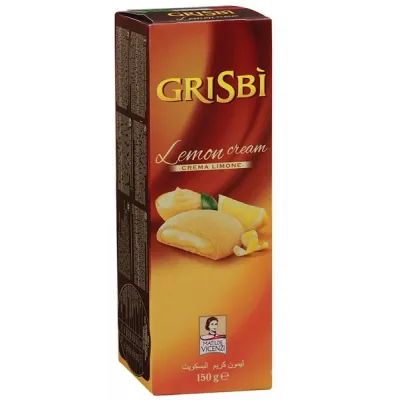 Печиво Grisbi Lemon Cream Matilde з лимонною начинкою 150г (Італія, ТМ Vicenzi)