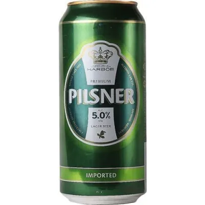 Пиво світле Harboe Pilsener 0,5 л 5% з/б