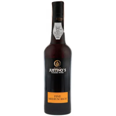 Вино Justinos Madeira Fine Medium Rich 3 роки біл.п/сл 0,375л 19%