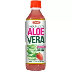 Напій Алоє віра Aleo Strawberry з полуницею 1,5л (Тайвань, ТМ Aleo)