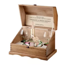 Граппа набір художника Mazzetti Modigliani Grappa Barolo 0,7л 43% дект + 2бок в скриньці (Італія, П'ємонт, ТМ Mazzetti)