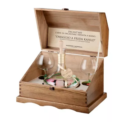 Граппа набір художника Mazzetti Modigliani Grappa Barolo 0,7л 43% дект + 2бок в скриньці (Італія, П'ємонт, ТМ Mazzetti)