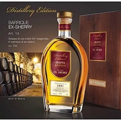 Граппа Grappa di Moscato Bohemia Riserva 2015 0,5л 43% дер.скринька (Італія, П'ємонт, ТМ Mazzetti) EA0723