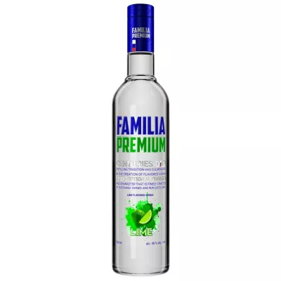 Горілка Familia Premium Vodka Lime 0,7 л 38% (Словаччина,TM Familia Premium)