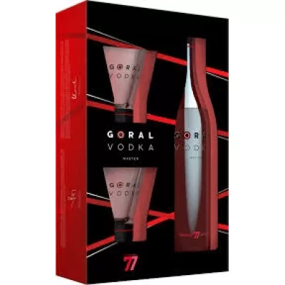 Горілка Goral Vodka Master 0,7 л 40% кор + 2 келихи (Словаччина,TM Goral)