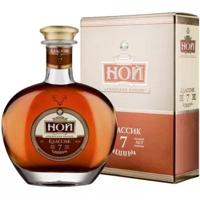 Коньяк Ной Класік 7 років 0,5 л 40% кор.(Вірменія, ТМ Ной)