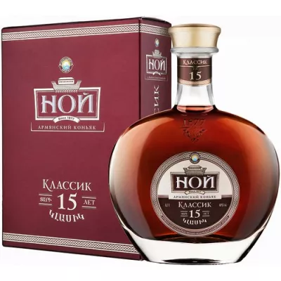 Коньяк Ной Класік 15 років 0,5л 40% кор.(Вірменія, ТМ Ной)