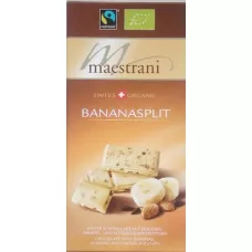 Шоколад молочный Maestrani Bananasplit 80г (Швейцария, ТМ Maestrani)