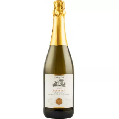 Вино ігристе Moscato Spumante бел.п/сл 0,75 л 7% (Італія, П'ємонт, ТМ Villa Balestra)