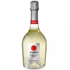 Вино игристое Undici Prosecco DOC бел.экстра/сух 0,75л 11% (Итали, Венето, ТМ Sanmartino)