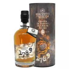 Grappa 1789 Barolo-Bourbon finish 0,5л 43% тубус (Италия, Пьемонт, ТМ Mazzetti)