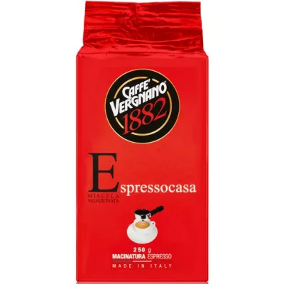 Кава натуральна мелена Espresso Casa 250г в/в (Італія, ТМ Caffe Vergnano)
