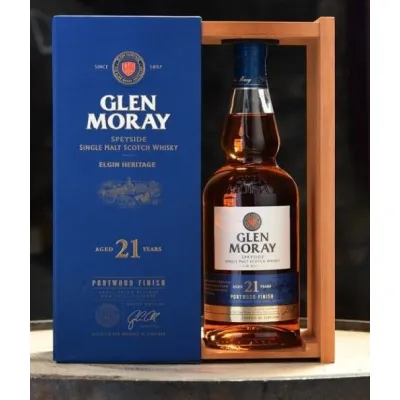 Віскі Glen Moray 21 рік 0,7л дер.кор