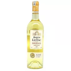 Вино Bordeaux Blanc AOP біл.п/сл 0,75 л 11% (Франція, Бордо, ТМ Baron de Lestac)