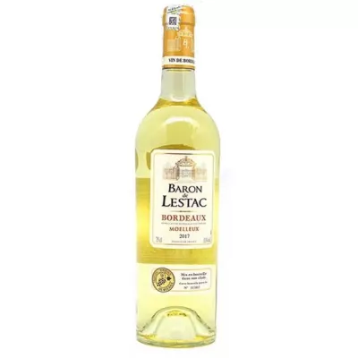 Вино Bordeaux Blanc AOP біл.п/сл 0,75 л 11% (Франція, Бордо, ТМ Baron de Lestac)