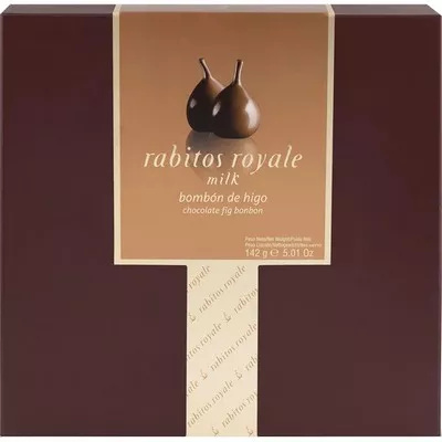 Інжир у шоколаді Rabitos Royale Milk 8шт 142г (Іспанія, ТМ Rabitos Royale)