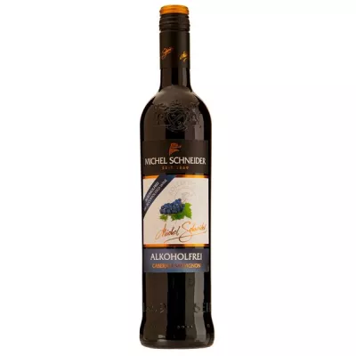 Вино безалкогольне Cabernet Sauvignon кр.п/сл 0,75л (Німеччина, Мозель, ТМ Michel Schneider)