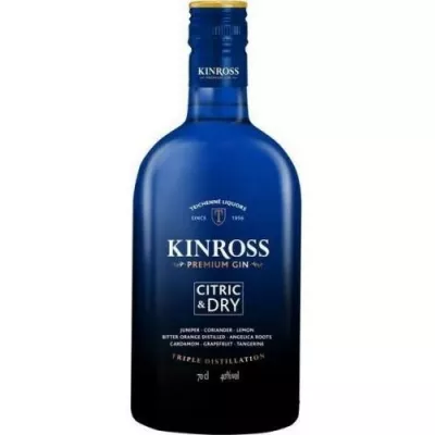 Джин Kinross Citric&Dry 0,7л 40% (Іспанія, ТМ Kinross)