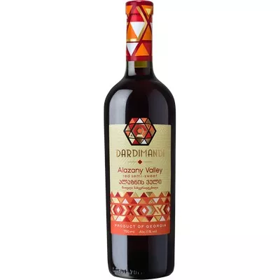 Вино Алазанська Долина кр.п/сл 0,75 л 12% (Грузія, ТМ Dardimandi)