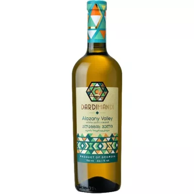 Вино Алазанська Долина бел.п/сл 0,75 л 12% (Грузія, ТМ Dardimandi)
