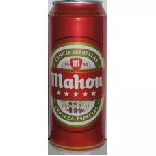 Пиво Mahou 5estrellas 0,5л 5,5% ж/б (Испания, ТМ Mahou)