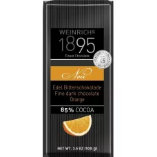 Шоколад темний з апельсином Weinrich 1895 85% 100г (Німеччина, ТМ Weinrich 1895)