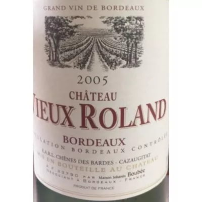 Вино Chateaux Vieux Roland кр.сух 0,75 л 13% (Франція, Бордо, ТМ Chateau)