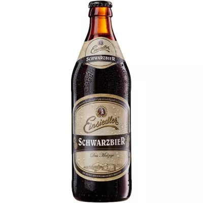 Пиво Einsiedler Schwarzbier 0,5 л 5% скло (Німеччина, ТМ Einsiedler)
