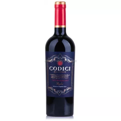 Вино Masserie Negroamaro IGP Codici кр.сух 0,75 л 13% (Італія, Пулія, ТМ Codici)