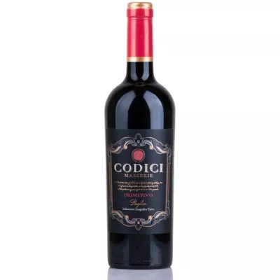 Вино Masserie Primitivo IGP Codici кр.сух 0,75 л 13,5% (Італія, Пулія, ТМ Codici)
