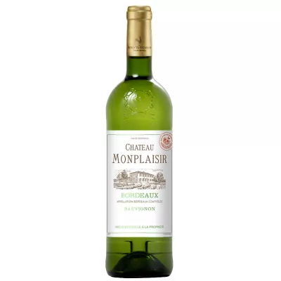 Вино Chateau Monplaisir бел.сух 0,75 л 12% (Франція, Бордо, ТМ Chateau)