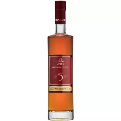 Коньяк А 301 5 років 0,5 л 40% (Вірменія, ТМ А 301)