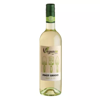 Вино Vegania Pinot Grigio Siciliane IGT білий сухий 0,75л 12% (Італія, Сицилія, ТМ Vegania)