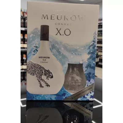 Коньяк Meukow Ice Pantera XO 0,7л 40% кор+2 келихи (Франція, Коньяк, ТМ Meukow)