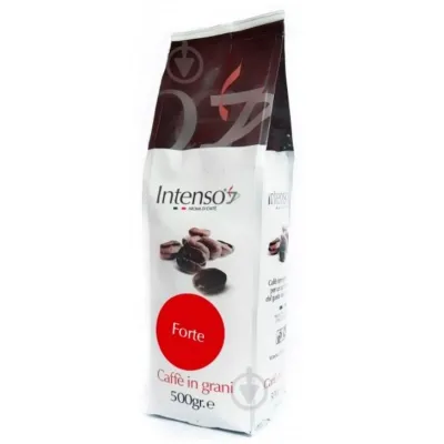 Кава натуральна в зернах  Intenso Miscela Forte 500г в/у (Італія, ТМ Intenso)