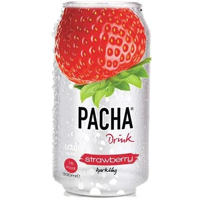 Лимонад зі смаком полуниці Pacha Strawberry 0,33 ж/б