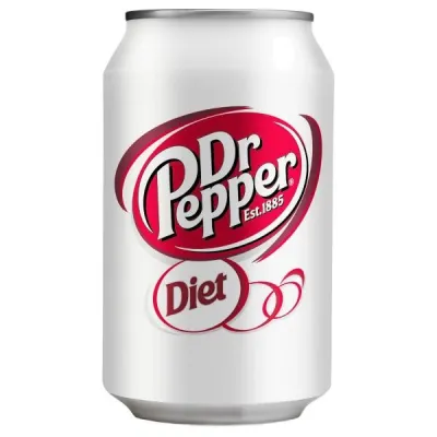 Кола без цукру Dr. Pepper Zero 0,33л з/б