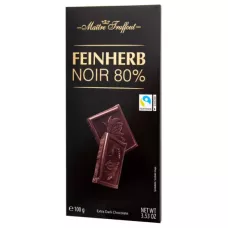 Шоколад темний Feinherb Noir 80% (Польща, ТМ Maitre Truffout)
