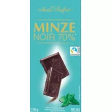 Шоколад темний Minze Noir 70% flavour 100г. (Польща, ТМ Maitre Truffout)