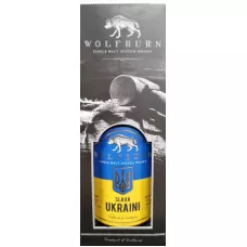Віскі Wolfburn SLAVA UKRAINI Single Malt 0,7л 46% у коробці