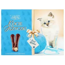 Праліне Cat Tongues milk&white 100г (Польща, ТМ Baron)