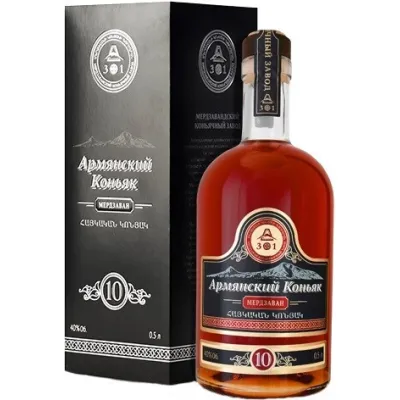 Коньяк Мердзаван 10 років 0,5 л 40% кор.