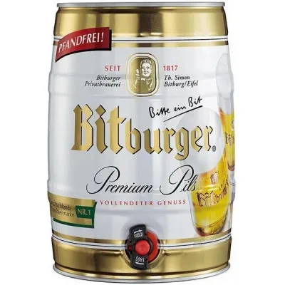Пиво Bitburger Premium pils 5л 4,8% ж/б