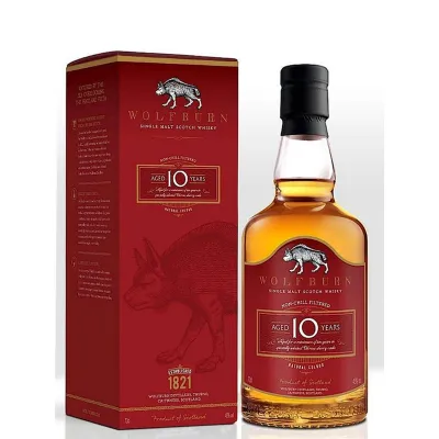 Віскі Wolfburn Single Malt 10 years 0,7л 46% кор