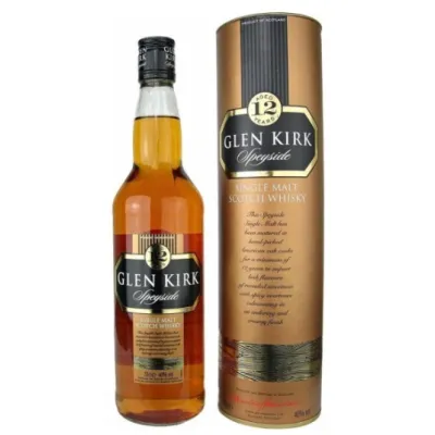 Віскі Glen Kirk Single Malt Scotch Whisky 0,7 л, 40% тубус